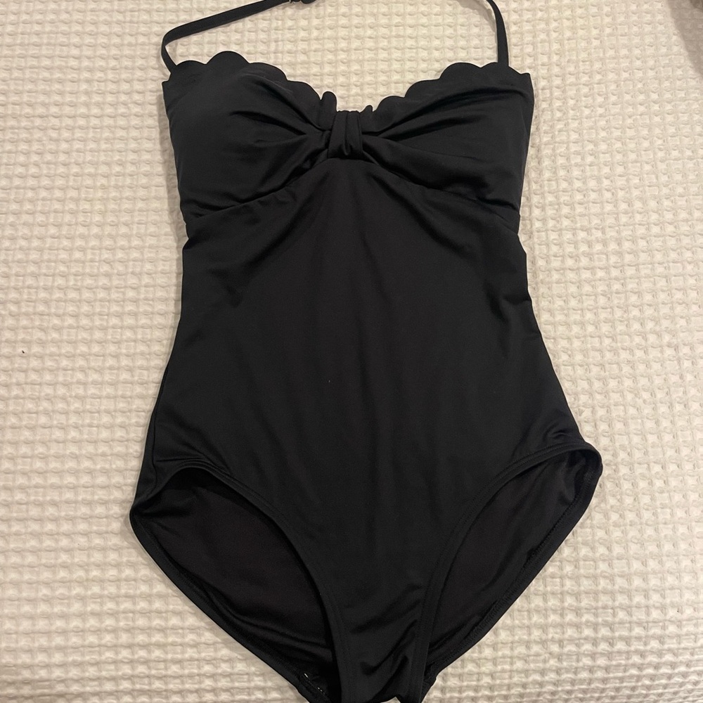Kate Spade Black Swimwear with removable neck strap - small